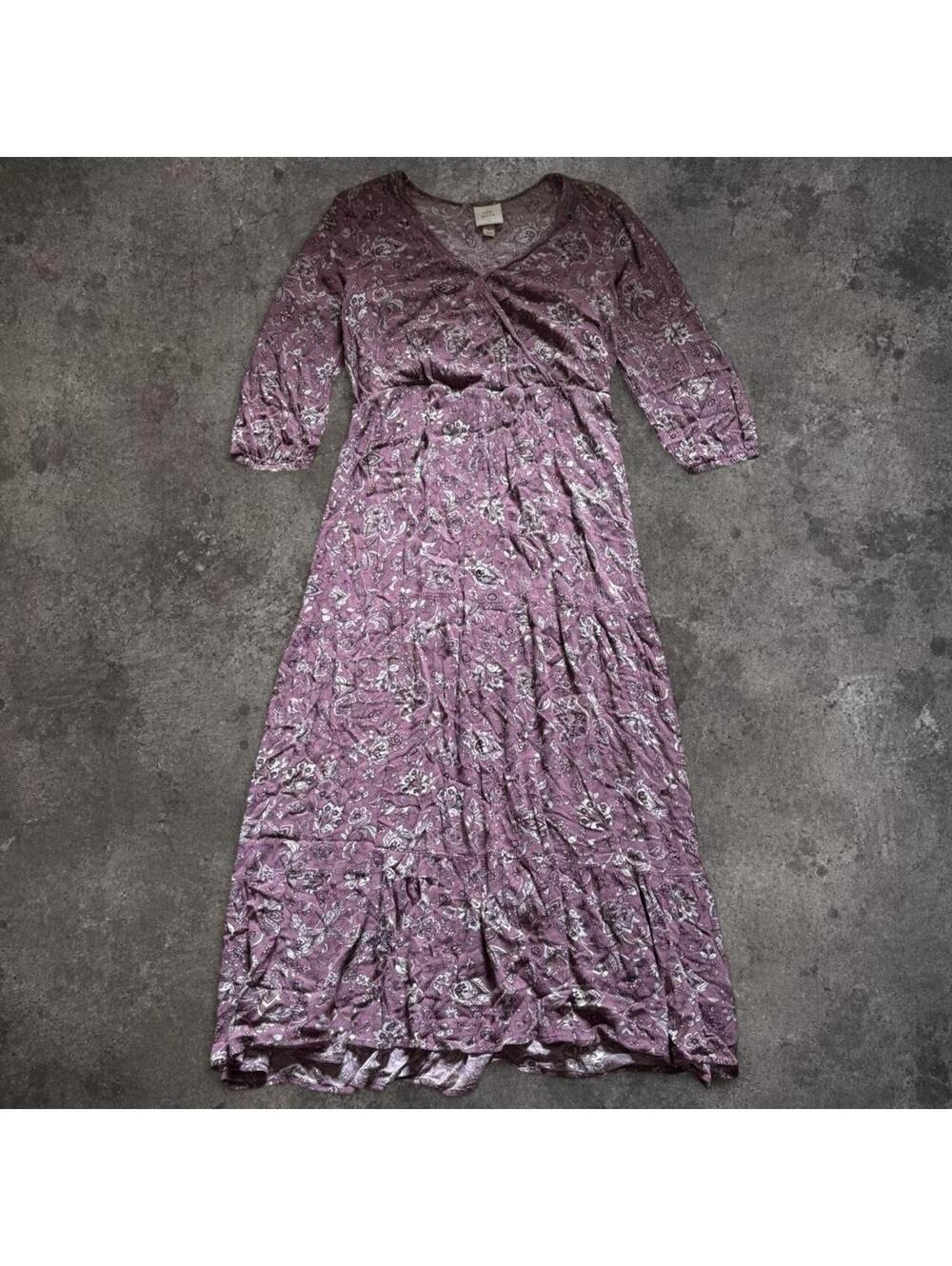 Beautful vintage Knox Rose floral maxi dress